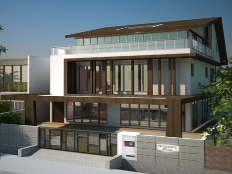 Private villa at 76 Queen's Road, Singapore